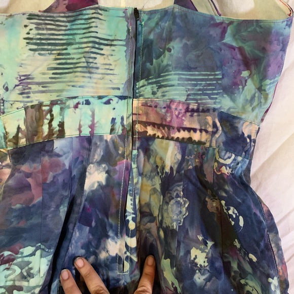 Multicolor Jumpsuit Sz M And Entirely Gorgeous, No Stretch - Picture 14 of 14